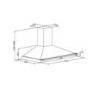 Stoves S1100 Richmond 110cm Wide Chimney Cooker Hood Cream