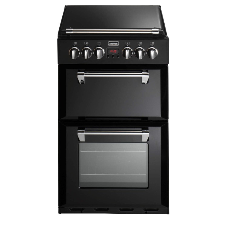 Refurbished Stoves Richmond 550DFW 55cm Mini Range Dual Fuel Cooker Black