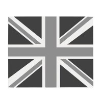 GDHA 444442923 Stoves 60cm Glass Mono Union Jack Splashback