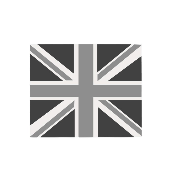 GDHA 444442923 Stoves 60cm Glass Mono Union Jack Splashback
