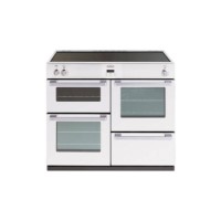 Belling DB4 100Ei 100cm Wide Electric Range Cooker With Induction Hob - White