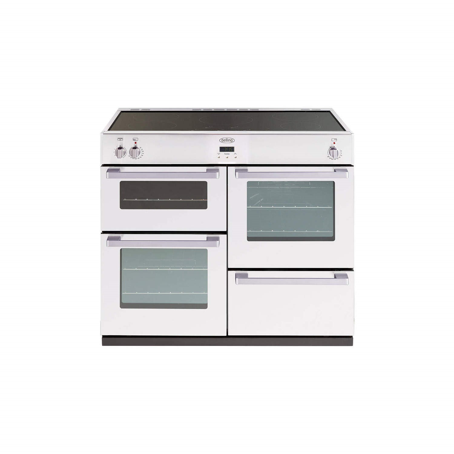 Belling DB4 100Ei 100cm Wide Electric Range Cooker With Induction Hob