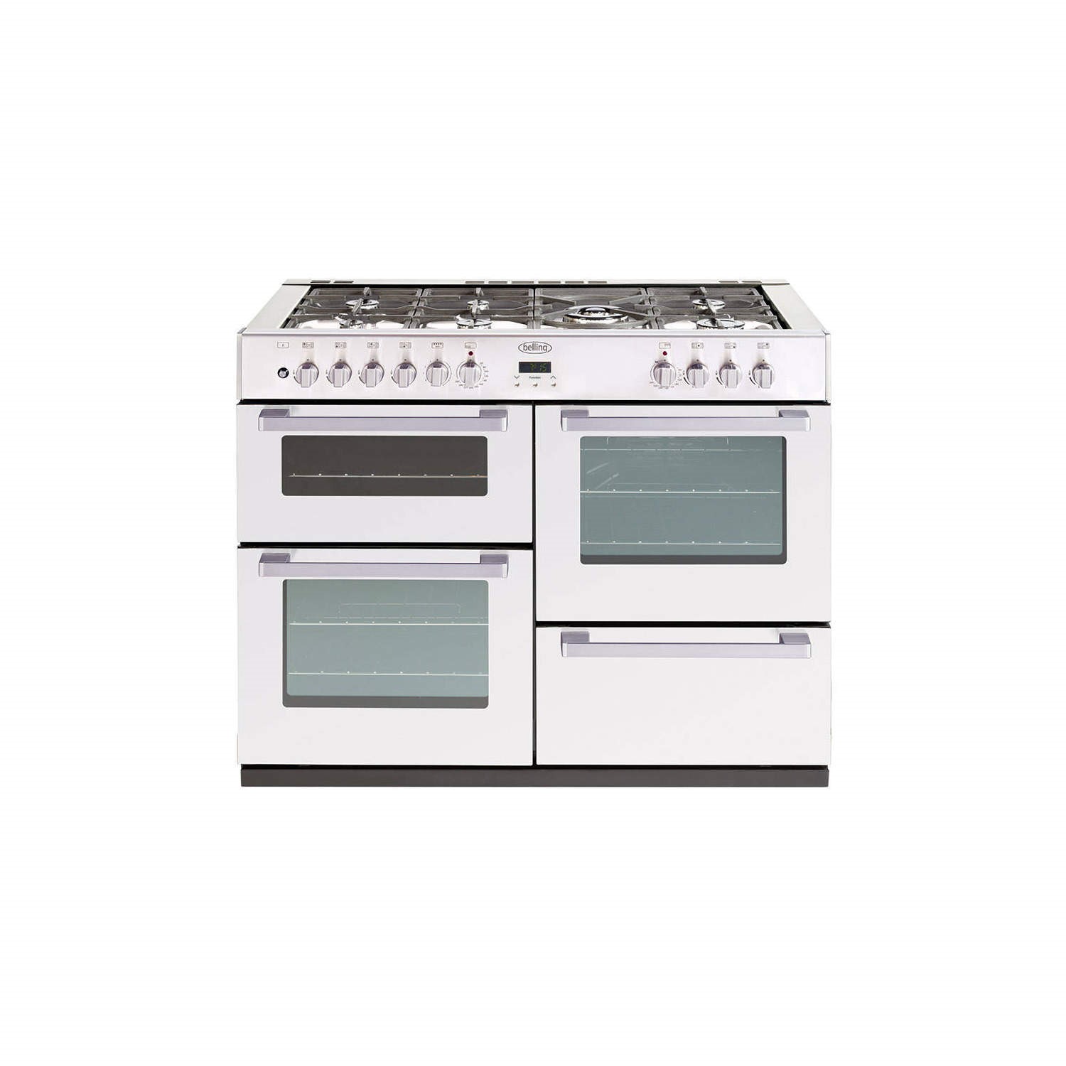 Belling DB4 110DFT 110cm Wide Dual Fuel Range Cooker White 444443033