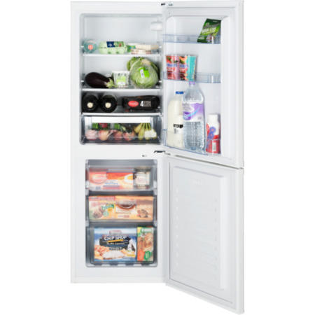 LEC TF55153W 205 L 152x55cm Frost Free Freestanding Fridge Freezer - White