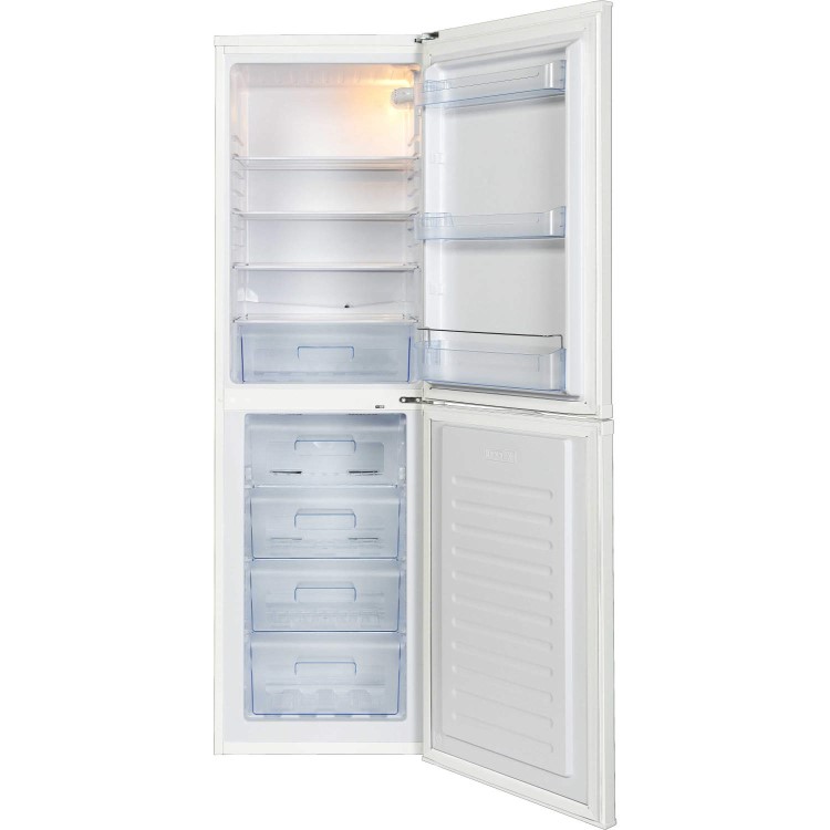 LEC TF60203W 195x60cm Frost Free Freestanding Fridge Freezer White
