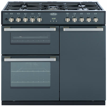 Belling DB4 DELUXE 90DFT MF Anthracite 90cm Dual Fuel Range Cooker 