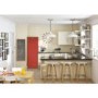 LEC TF60183 183x60cm 295L Frost Free Freestanding Fridge Freezer Red