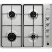 Belling 444443273 GHU60VE Four Burner Gas Hob With Enamel Pan Stands Stainless Steel