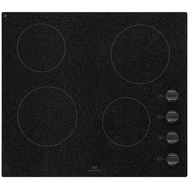 New World NWCR60V Four Zone Ceramic Hob Granite Look