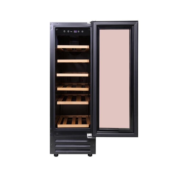 Stoves 18 Bottle Single Zone Freestanding Wine Cooler - Black