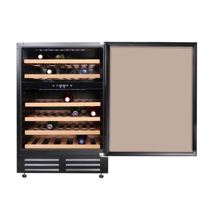 Stoves 46 Bottle Capacity Single Zone 60cm Freestanding Wine Cooler - Black