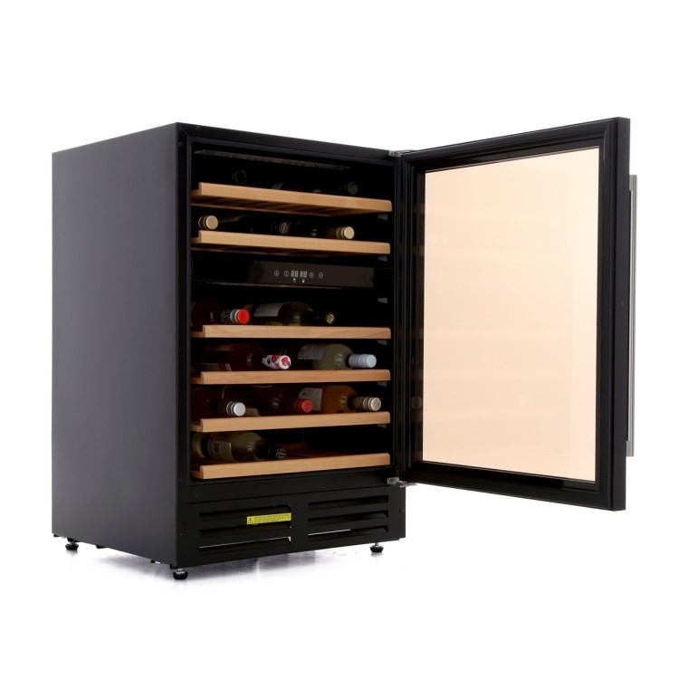 Stoves 46 Bottle Capacity Single Zone 60cm Freestanding Wine Cooler - Black
