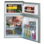 LEC T50084 50cm Under Counter Top Mount Freestanding Fridge Freezer Silver