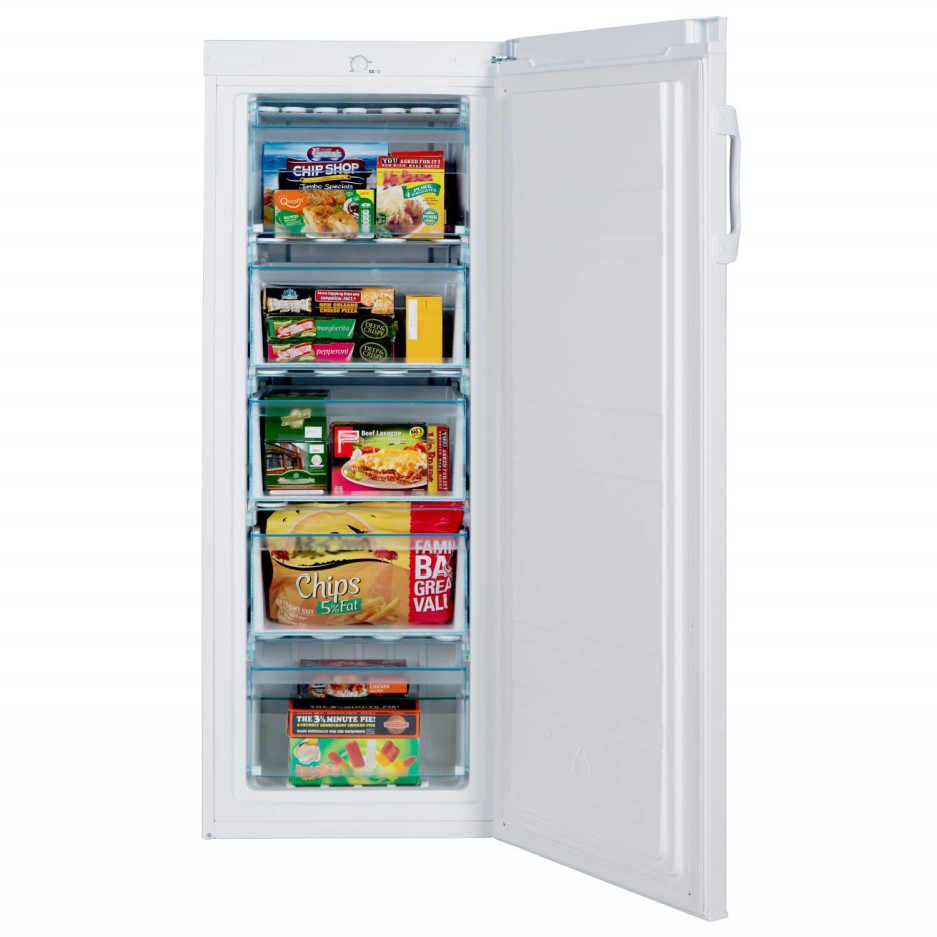 LEC TU55144 55cm 142cm High Upright Freestanding Freezer White