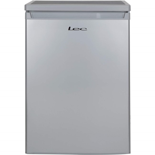 LEC L6014 Freestanding Under Counter Larder Fridge Silver 444443442
