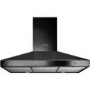 GRADE A2 - Light cosmetic damage - Belling 90 Chim MK2 90cm Chimney Cooker Hood Black