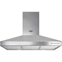 GRADE A2 - Light cosmetic damage - Belling 90 DB Chim MK2 90cm Chimney Cooker Hood Stainless Steel