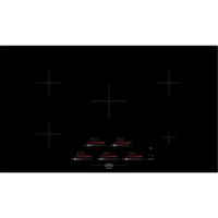 Belling 444443480 IHK90 90cm Wide Five Zone Induction Hob Black
