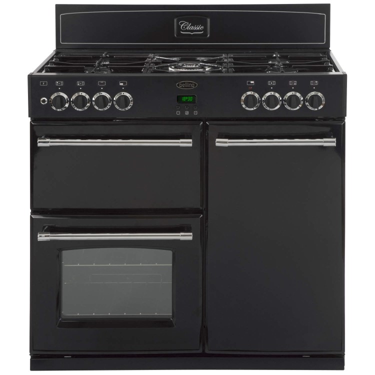 Belling Classic 90GT 90cm Gas Range Cooker Black