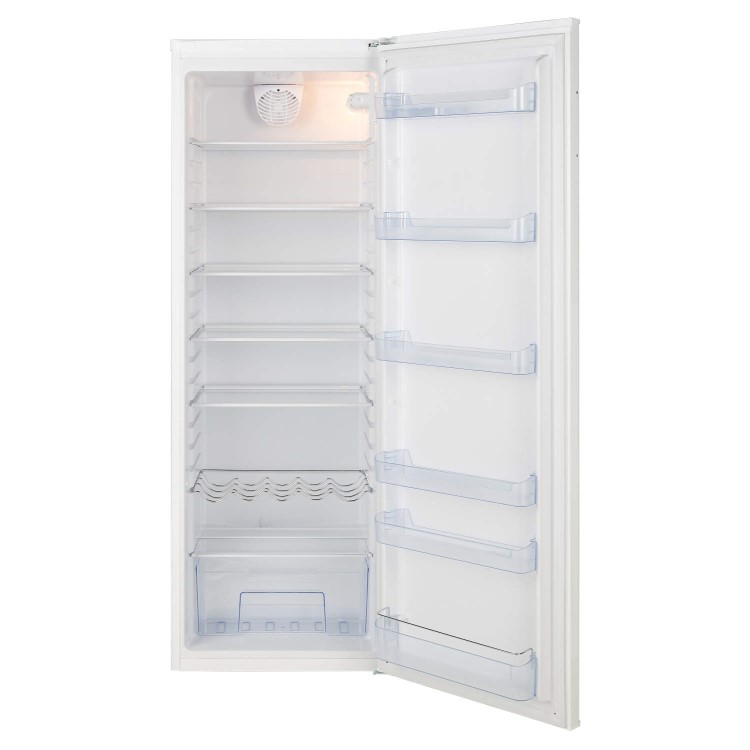 LEC 444443513 TL60175W 60cm Wide Freestanding Tall Larder Fridge White