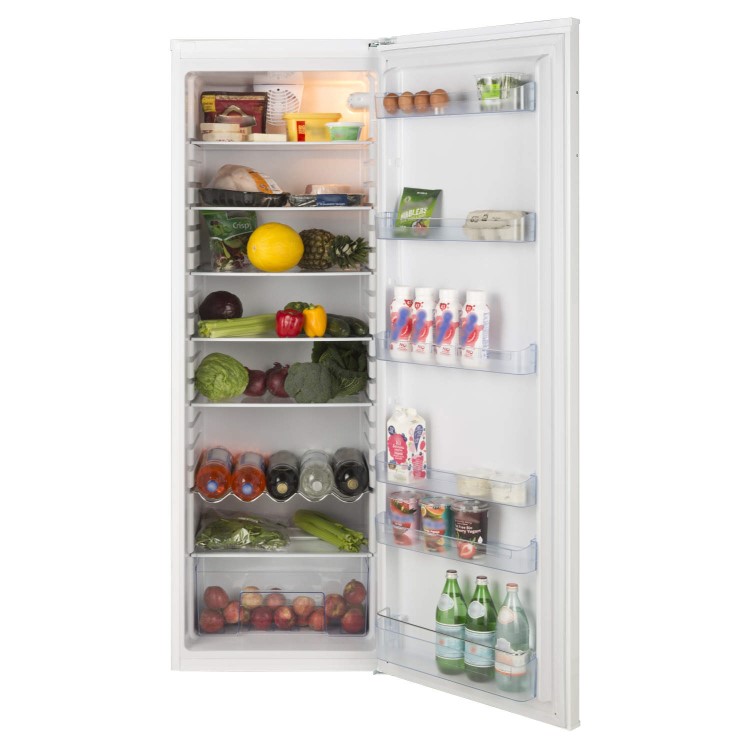 LEC 444443513 TL60175W 60cm Wide Freestanding Tall Larder Fridge White
