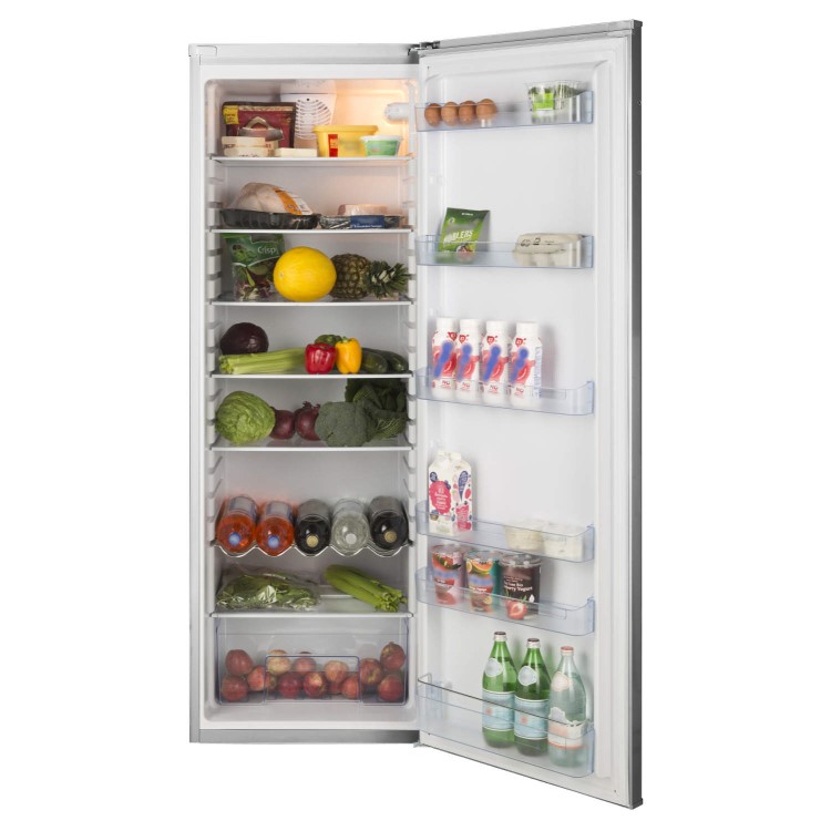 LEC 444443514 TL60175S 60cm Wide Freestanding Tall Larder Fridge Silver
