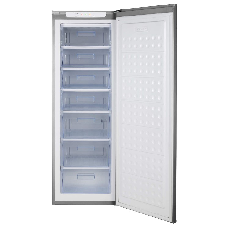 LEC 444443517 TU60175S 60cm Wide Freestanding Upright Freezer - Silver