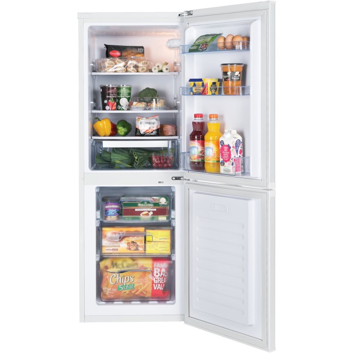 New World 5050 Frost Free Freestanding Fridge Freezer White