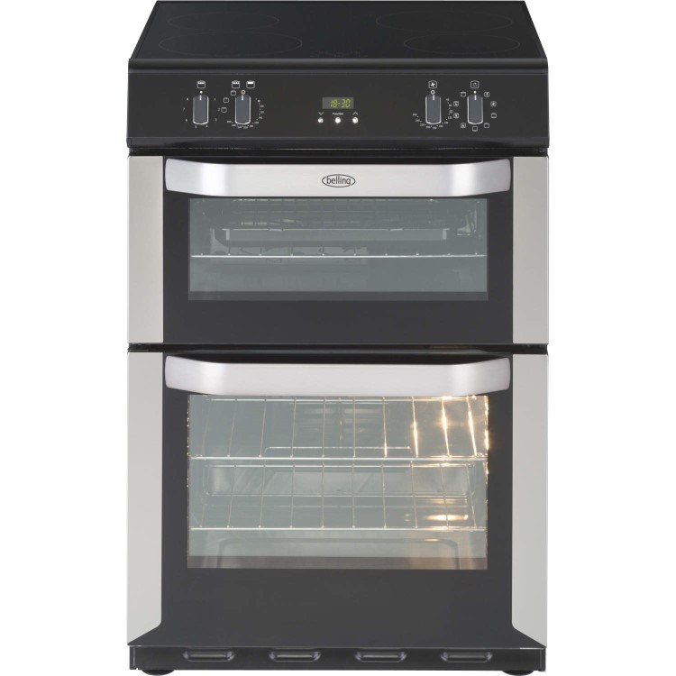 GRADE A2 - Belling FSE60MFTi 60cm Multifunction Electric Cooker With Induction Hob Stainless Steel