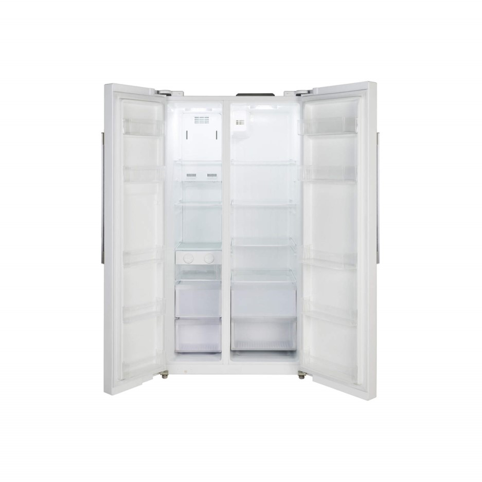 Lec AFF90185 Sidebyside American Fridge Freezer White 444443886