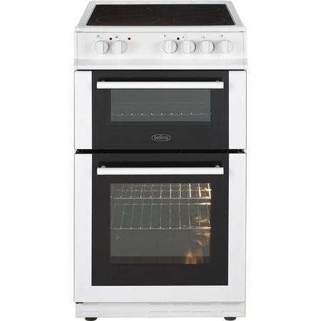 Belling FS50EDOC 50cm Double Oven Electric Cooker With Ceramic Hob - White