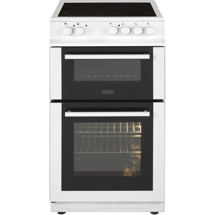 Belling FS50EDOFC Fan Double Oven Electric Cooker With Ceramic Hob White