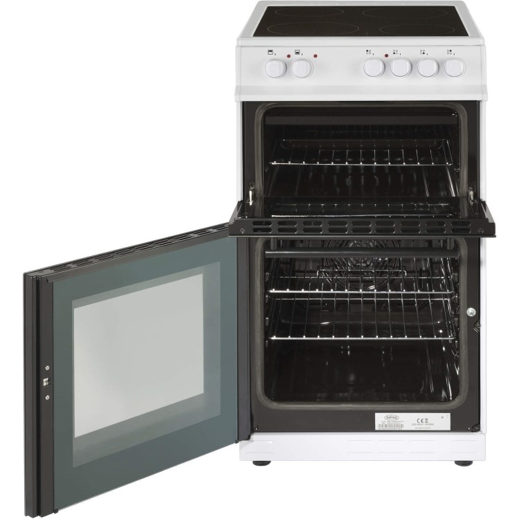 Belling FS50EDOFC Fan Double Oven Electric Cooker With Ceramic Hob White