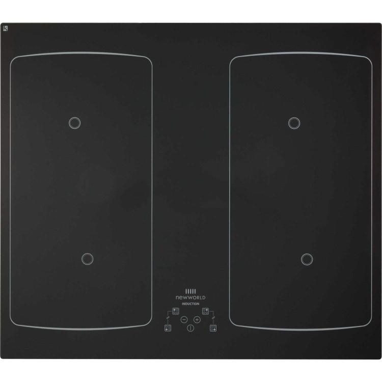 GRADE A2 - New World 444443932 IHF60T Touch Control 60cm Flex-induction Hob - Black
