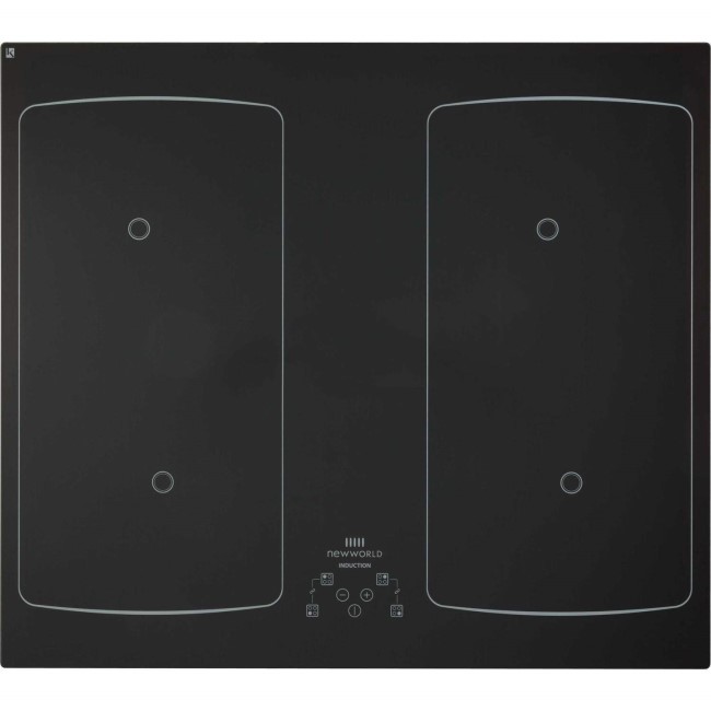 GRADE A2 - New World 444443932 IHF60T Touch Control 60cm Flex-induction Hob - Black