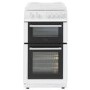 Belling FSG50GDOL 50cm Lidded Double Oven Gas Cooker With Enamel Pan Stands - White