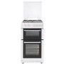 Belling FSG50GDOL 50cm Lidded Double Oven Gas Cooker With Enamel Pan Stands - White