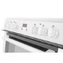 New World 444444027 60cm Electric Double Oven Cooker - White