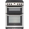 New World 444444029 60cm Electric Double Oven Cooker - Stainless Steel 