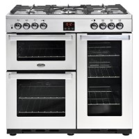 Refurbished Belling Cookcentre 90DFT Professional 90cm Dual Fuel Range Cooker Stainless Steel Refurbished Belling Cookcentre 90DFT Professional 90cm Dual Fuel Range Cooker Stainless Steel
