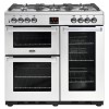 Belling Cookcentre 90DFT Professional 90cm Dual Fuel Range Cooker - Stainless Steel