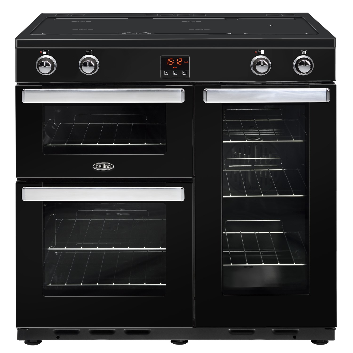 Belling Cookcentre 90Ei 90cm Electric Induction Range Cooker Stainless steel 