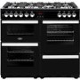 Belling Cookcentre 100DF 100cm Dual Fuel Range Cooker - Black