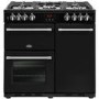 GRADE A1 - Belling Belling Farmhouse 90cm 5 Burner Gas Range Cooker - Black