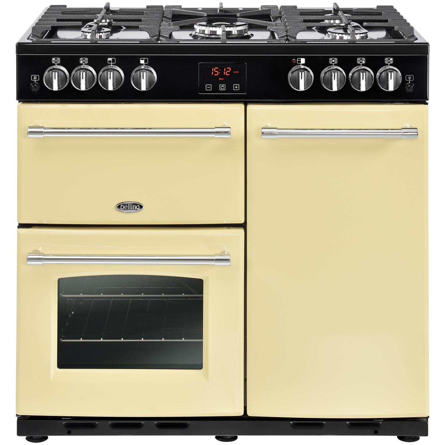 Belling Farmhouse 90G 90cm Gas Range Cooker - Cream