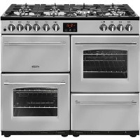 Belling Farmhouse 100DFT 100cm Dual Fuel Range Cooker Silver