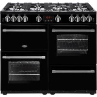 Belling Farmhouse X100G 100cm Gas Range Cooker - Black