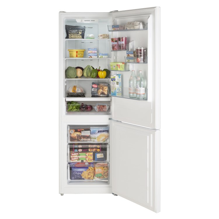 Lec TNF60188W 295L 188x60cm Frost Free Freestanding Fridge Freezer - White