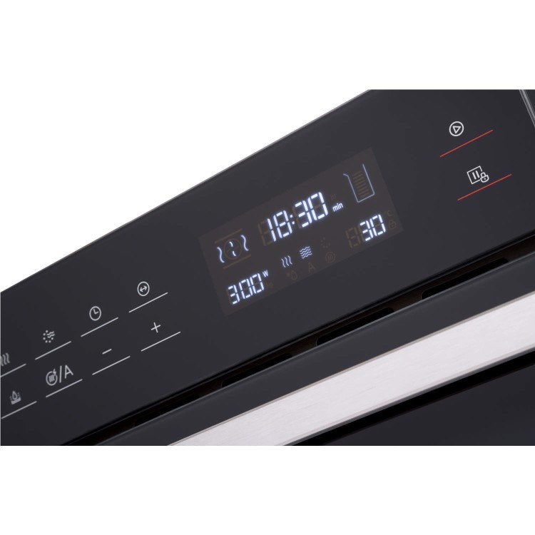 GRADE A1 - New World 444444190 Design Suite 45CS 34L 900W Built-in Combination Microwave & Steam Oven Black