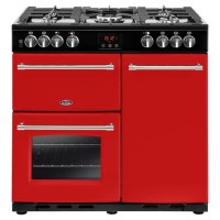 Belling Farmhouse 90DFT 90cm Dual Fuel Range Cooker Hot Jalapeno